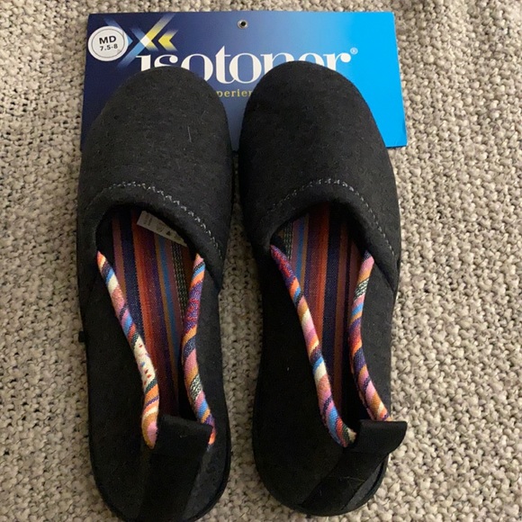 Isotopes Slippers Black Medium (7.5-8)